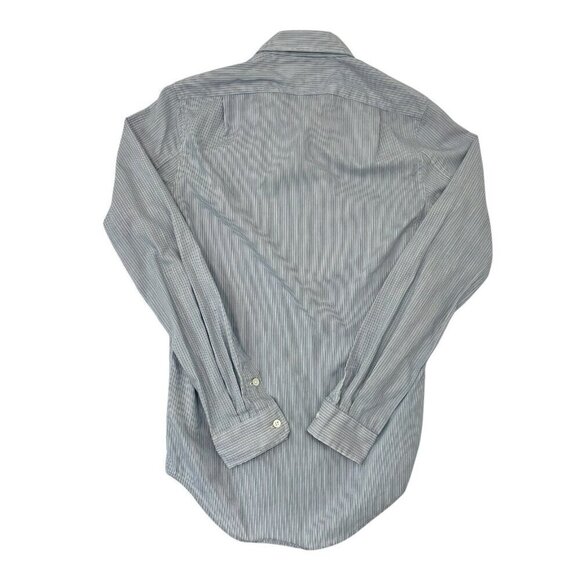 Double RL Ralph Lauren RRL Classic Stripe Long Sleeve Shirt Blue White Men's XS - Picture 4 of 7